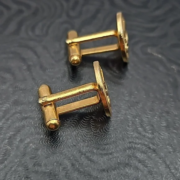 Christian Dior Gold Tone Cufflinks - Picture 3 of 3